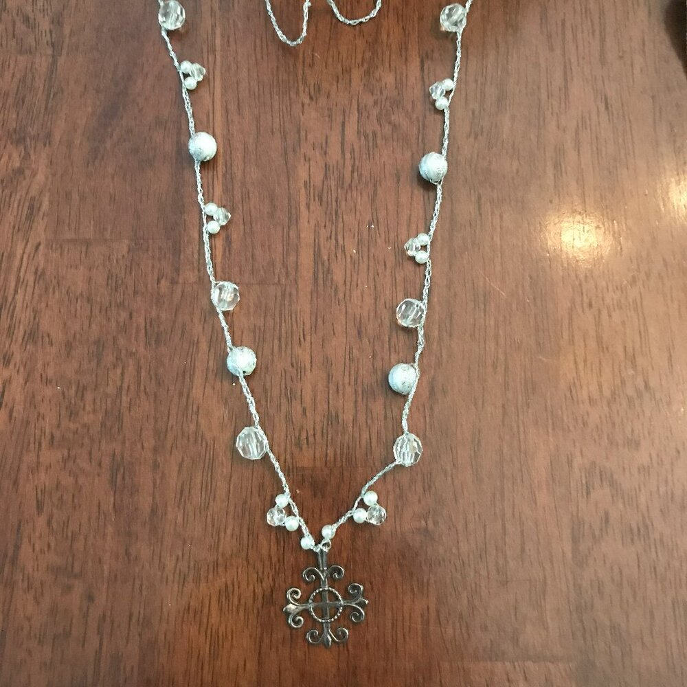 Celtic cross pendant necklace